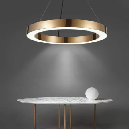 Lampa wisząca CIRCLE 80 LED mosiądz szczotkowany 80 cm - ST-8848-80 brass - Step Into Design